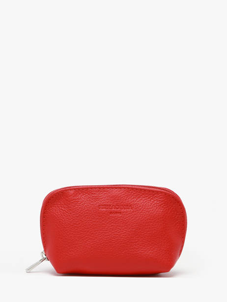 Porte-monnaie Cuir Hexagona Rouge confort 467389