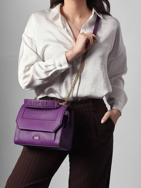 Top Handle M Ninon Leather Lancel Violet ninon A09222 other view 1
