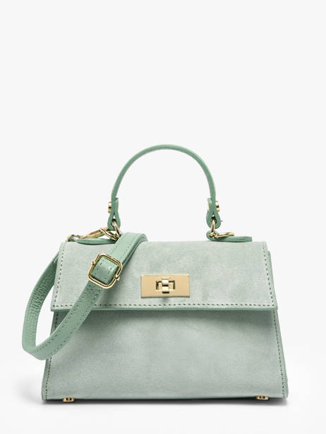 Shoulder Bag Velvet Caviar Leather Milano Green velvet caviar VC25116