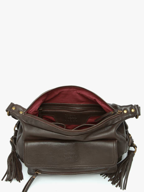 Shoulder Bag Cow Leather Basilic pepper Brown cow BCOW86 other view 3