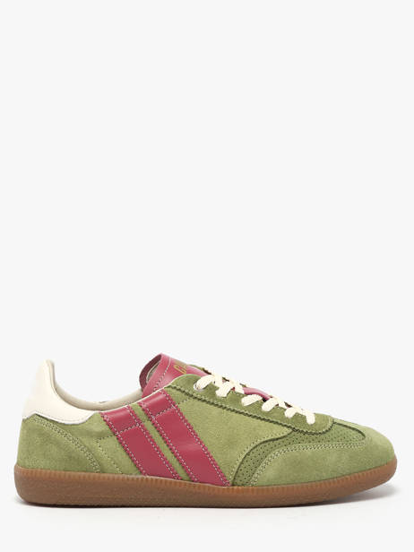 Sneakers In Leather Caval Green women BAPULS17