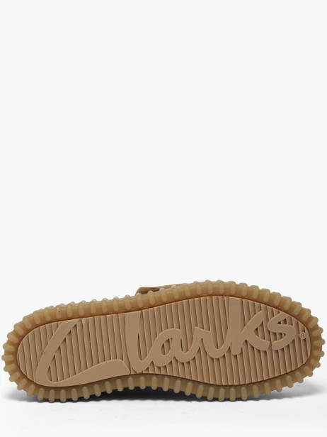 Platform Derby Shoes In Leather Clarks Gold women 26186300 other view 4