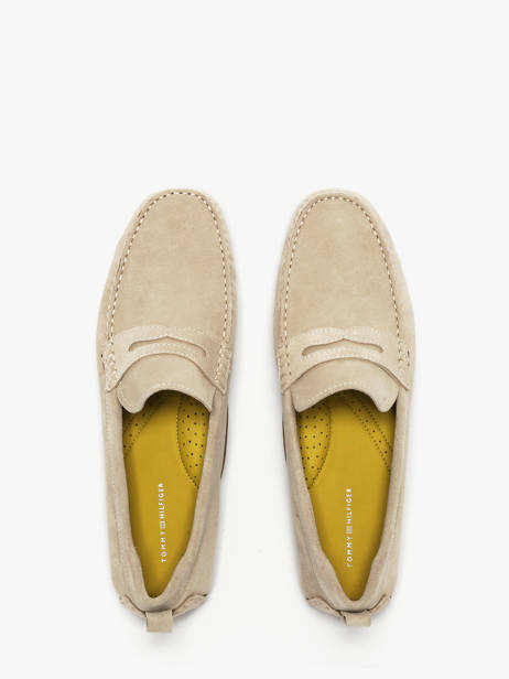 Moccasins In Leather Tommy hilfiger Beige men 5789ACI other view 3
