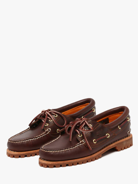 Boat Shoes In Leather Timberland Brown women 13042141 other view 1
