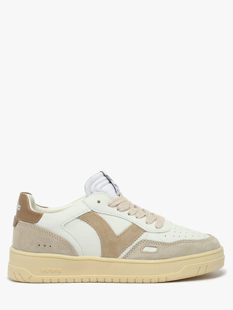 Sneakers In Leather Victoria Beige women 1257136