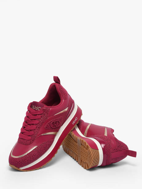 Sneakers In Leather Liu jo Pink women 6013PXCB other view 2