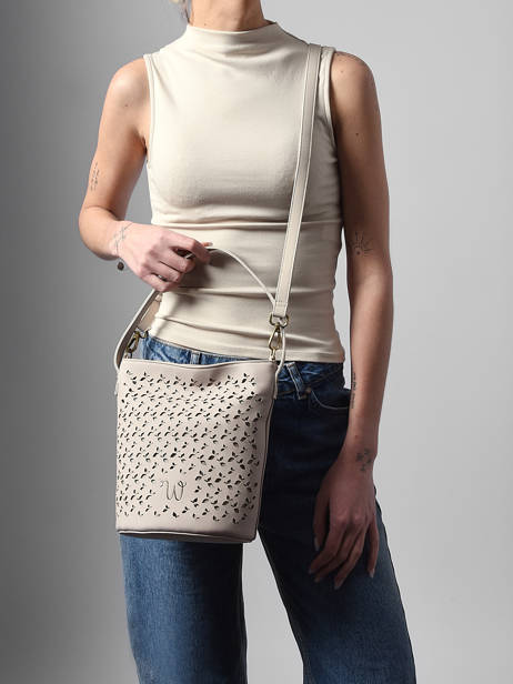 Sac Bandoulière Zamia Woomen Beige zamia WZAM01 vue secondaire 2