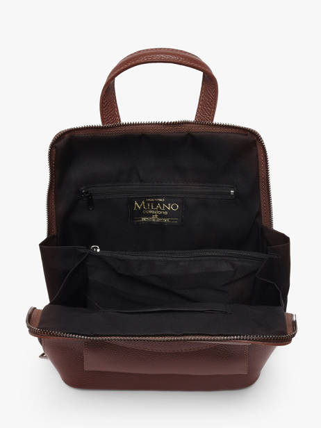 Shoulder Strap Backpack Milano Brown caviar CA240615 other view 3
