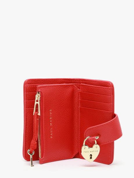 Leather Valentine Fusion Wallet Paul marius Red fusion VALENFUS other view 2