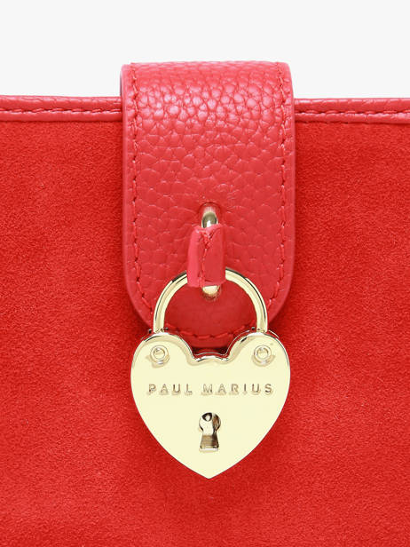 Leather Valentine Fusion Wallet Paul marius Red fusion VALENFUS other view 4