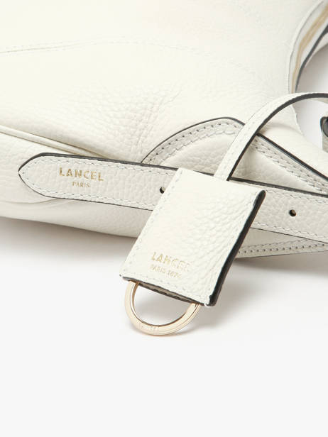 Medium Leather Victoire Hobo Bag Lancel White victoire A13993 other view 3