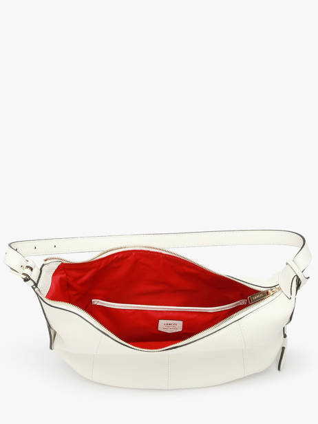Medium Leather Victoire Hobo Bag Lancel White victoire A13993 other view 4