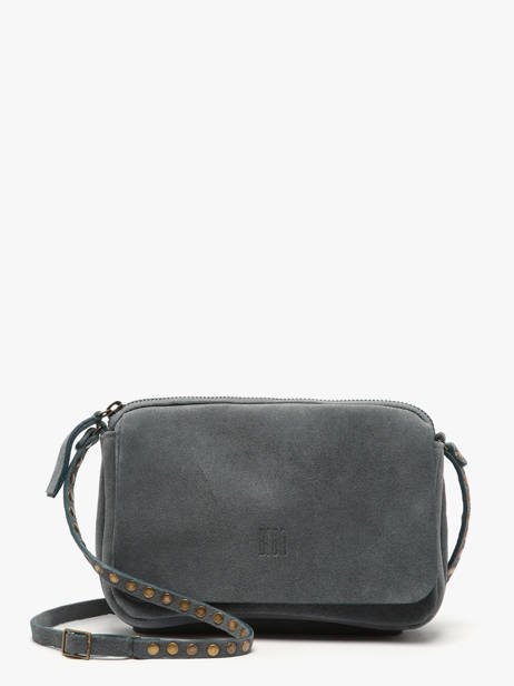 Sac Bandoulière Leather Biba Bleu leather BET12L