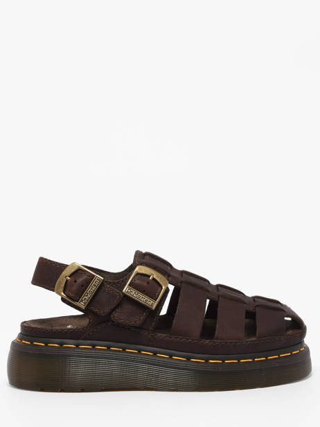 Sandals Wrenlie In Leather Dr martens Brown women 31524201