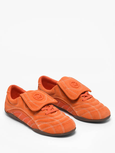 Sneakers In Leather Michael kors Orange women YFS1S835 other view 1
