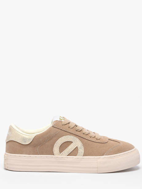 Sneakers In Leather No name Beige women ACEZ0404