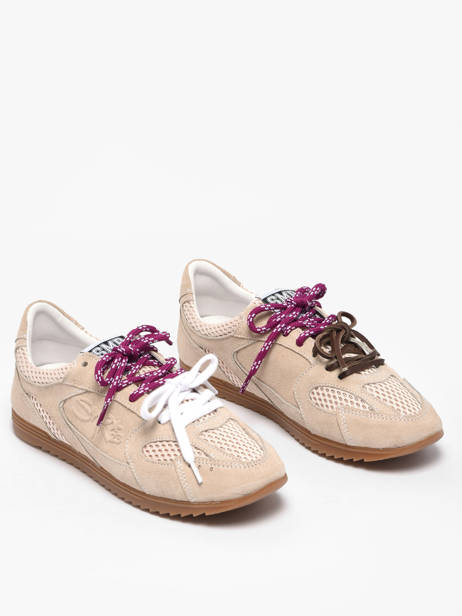 Sneakers Billie In Leather Semerdjian Beige women BILLI244 other view 1