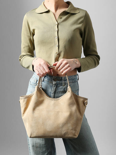 Shoulder Bag Velvet Caviar Leather Milano Beige velvet caviar VC241111 other view 1