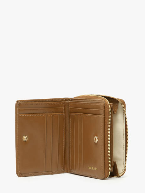 Leather Nina Wallet Nat et nin Brown vintage NINA other view 1