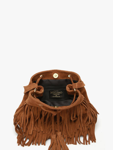 Crossbody Bag Velvet Milano Brown velvet VE24116O other view 3