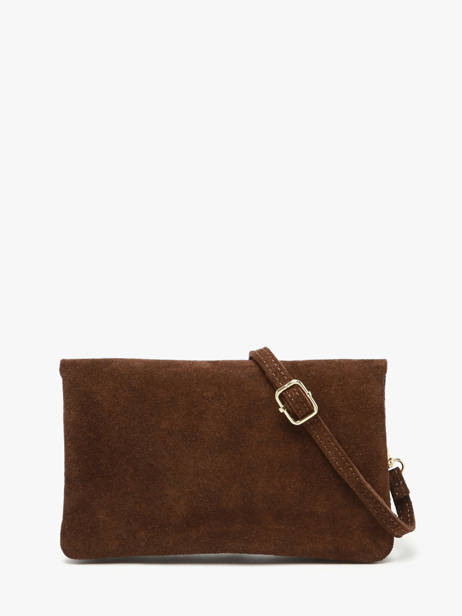 Leather Velvet Crossbody Bag Milano Brown velvet VE23067O other view 4