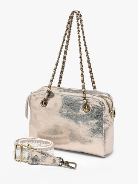 Shoulder Bag Vintage Leather Mila louise Blue vintage 3889RX other view 2