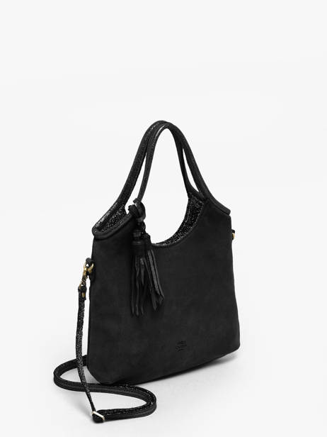 Crossbody Bag Vintage Leather Mila louise Black vintage 23059V other view 2