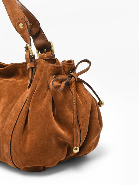 Shoulder Bag Folk Leather Gerard darel Brown folk DDS01407 other view 4