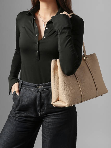 Sac Porté Main Et épaule Grained Miniprix Beige grained A721 vue secondaire 1