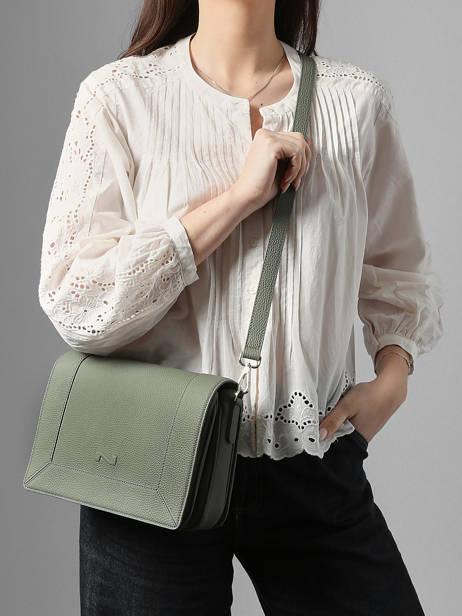 Leather Rotterdam Crossbody Bag Nathan baume Green mondrian 3 other view 1