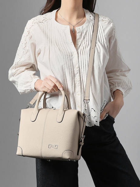 Leather Clark Satchel Nathan baume Beige drive 1 other view 1