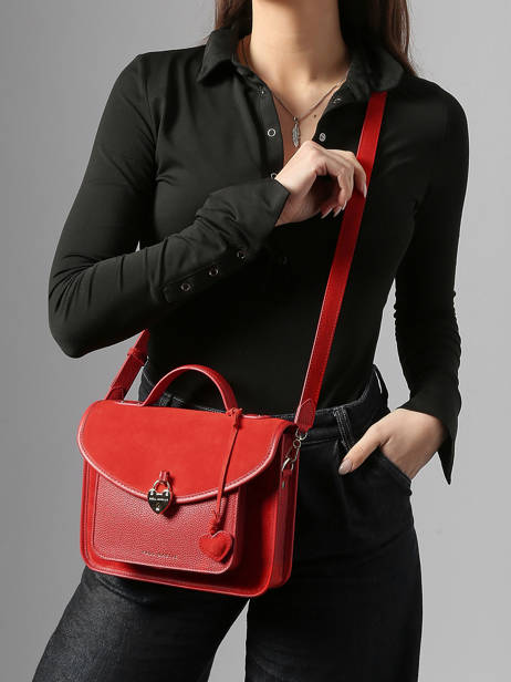 Sac Bandoulière Melle George Fusion Cuir Paul marius Rouge fusion GEORGFUS vue secondaire 1