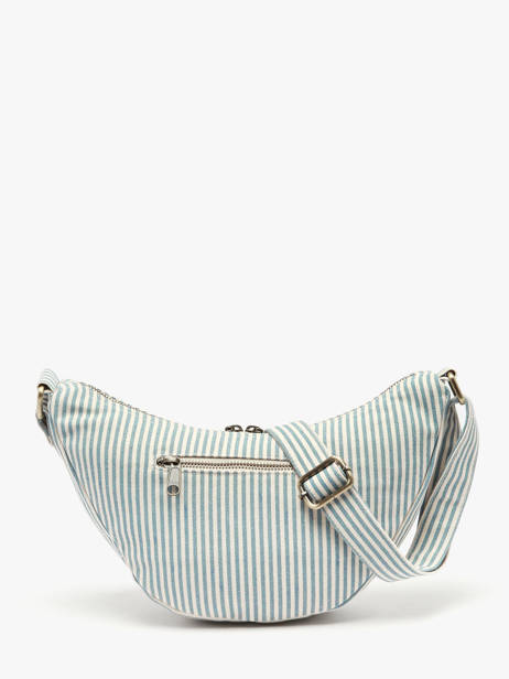 Crossbody Bag Rayures Cotton Hindbag Blue rayures RA other view 4