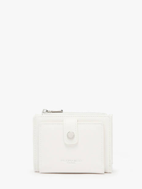 Coin Purse With Card Holder Saffiano Miniprix White saffiano F5012
