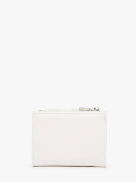 Coin Purse With Card Holder Saffiano Miniprix White saffiano F5012 other view 3