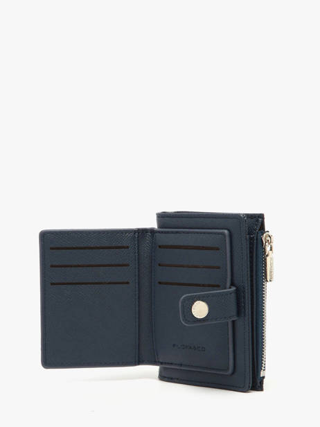 Coin Purse With Card Holder Saffiano Miniprix Blue saffiano F5012 other view 1