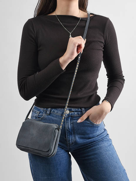 Sac Bandoulière Leather Biba Bleu leather BET12L vue secondaire 1