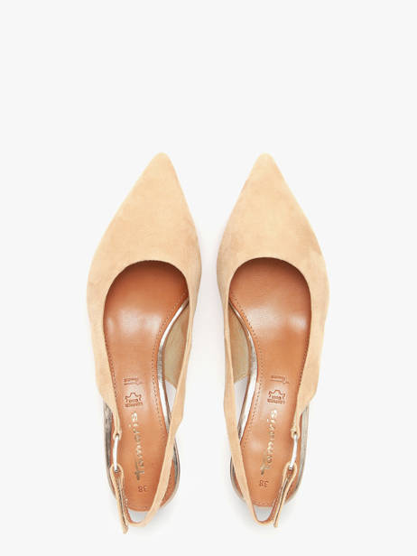 Pumps In Leather Tamaris Beige women 46 other view 3