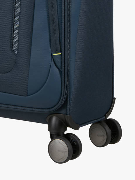 Expandable Cabin Luggage American tourister Blue wanderlite 158076 other view 2