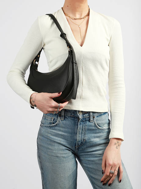 Shoulder Bag Saffiano Miniprix Black saffiano F8583 other view 1