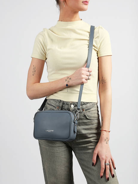 Shoulder Bag Donna Ama Leather Lancaster Blue donna ama 66 other view 1