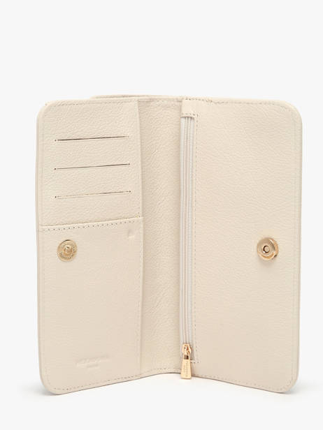 Leather Luna Clutch With Strap Hexagona Beige luna 688422 other view 3