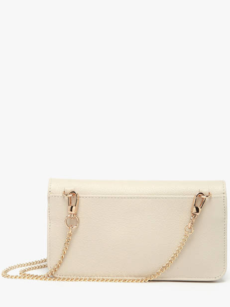 Leather Luna Clutch With Strap Hexagona Beige luna 688422 other view 4