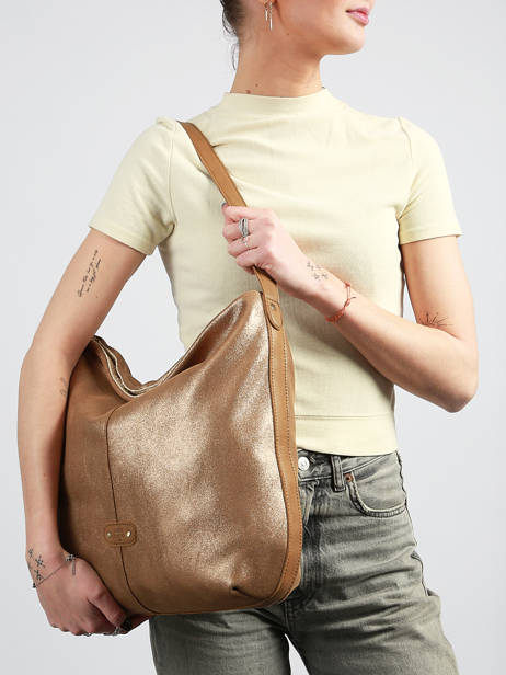 Shoulder Bag Vintage Leather Mila louise Beige vintage 23047XC other view 1