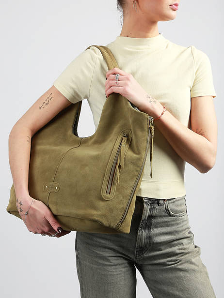 Shoulder Bag Vintage Leather Mila louise Silver vintage 23030V other view 1