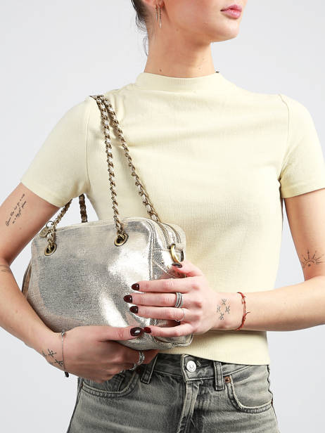 Shoulder Bag Vintage Leather Mila louise Blue vintage 3889RX other view 1