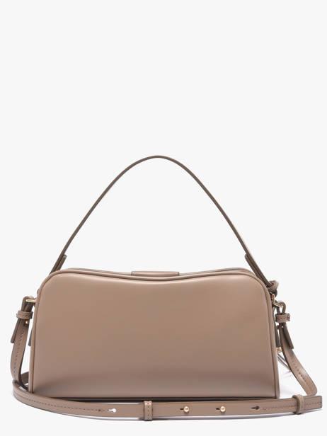 Crossbody Bag Emblem Trio Polyurethane Calvin klein jeans Beige emblem trio 4F3370G other view 3