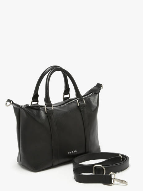 Satchel Vintage Leather Nat et nin Black vintage MTHYLANE other view 1