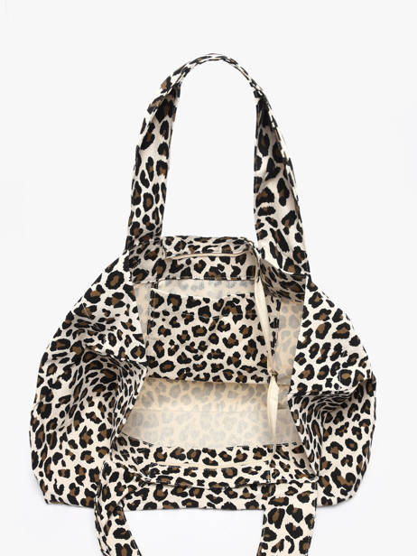 Shoulder Bag Leopard Cotton Miniprix White leopard L other view 2