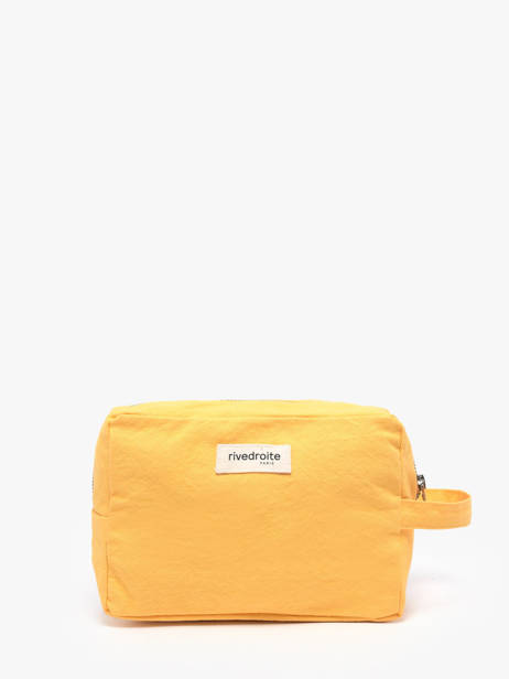 Recycled Cotton Tournelles Xl Zipped Pouch Rivedroite Yellow timeless TOURXTIM